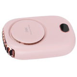 Mini Electric Fan Portable USB Charging Neck Hanging Bladeless Fan for Outdoor Sports TravelPink