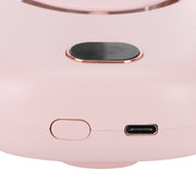 Mini Electric Fan Portable USB Charging Neck Hanging Bladeless Fan for Outdoor Sports TravelPink