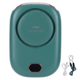 Mini Electric Fan Portable USB Charging Neck Hanging Bladeless Fan for Outdoor Sports TravelGreen In Australia - Darrahopens