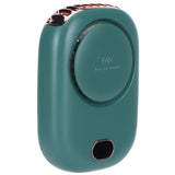 Mini Electric Fan Portable USB Charging Neck Hanging Bladeless Fan for Outdoor Sports TravelGreen In Australia - Darrahopens
