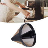 Stainless Steel Coffee Filter Coffee Machine Reusable Cone Coffee Filter Strainer Gold