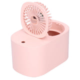 90 Degree Folding Electric Fan 2 in1 Portable Humidifying Electric Fan for Home OfficePink In Australia - Darrahopens
