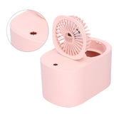 90 Degree Folding Electric Fan 2 in1 Portable Humidifying Electric Fan for Home OfficePink In Australia - Darrahopens