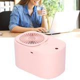 90 Degree Folding Electric Fan 2 in1 Portable Humidifying Electric Fan for Home OfficePink