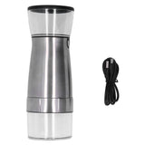 Stainless Steel Electric Grinder USB Charging Automatic Pepper Coffee Bean Crusher for Home Use In Australia - Darrahopens