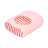 Hand-Held Mini Fan USB Charging Waist Hanging Fan for Home Office Traveling Pink