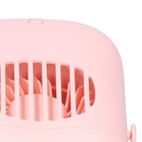 Hand-Held Mini Fan USB Charging Waist Hanging Fan for Home Office Traveling Pink