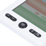 LCD Electronic Alarm Clock Temperature Humidity Monitoring Alarm for Indoor Home UseWhite