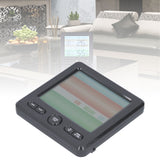 LCD Electronic Alarm Clock Temperature Humidity Monitoring Alarm for Indoor Home UseBlack