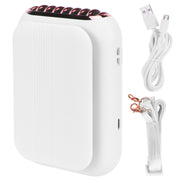 USB Charging Silent Neck Fan Portable Handheld Electric Fan for Outdoor Desktop HomeWhite In Australia - Darrahopens