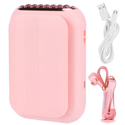 USB Charging Silent Neck Fan Portable Handheld Electric Fan for Outdoor Desktop HomePink In Australia - Darrahopens