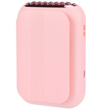 USB Charging Silent Neck Fan Portable Handheld Electric Fan for Outdoor Desktop HomePink In Australia - Darrahopens