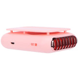 USB Charging Silent Neck Fan Portable Handheld Electric Fan for Outdoor Desktop HomePink
