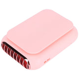 USB Charging Silent Neck Fan Portable Handheld Electric Fan for Outdoor Desktop HomePink
