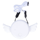 Adjustable USB Charging Electric Fan Portable Hanging Neck No‑Blade Electric Fan for Home OutdoorWhite