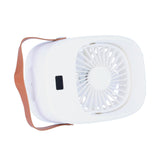 Adjustable Electric Fan Portable Spray Humidification Electric Fan for Home Outdoor DormitoryWhite
