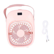 Adjustable Electric Fan Portable Spray Humidification Electric Fan for Home Outdoor DormitoryPink In Australia - Darrahopens