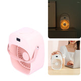 Adjustable Electric Fan Portable Spray Humidification Electric Fan for Home Outdoor DormitoryPink