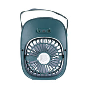 Adjustable Electric Fan Portable Spray Humidification Electric Fan for Home Outdoor DormitoryGreen
