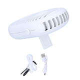 Portable Handheld Electric Fan Mini Compact Neck Hanging Fan for Summer Home Office UseWhite In Australia - Darrahopens