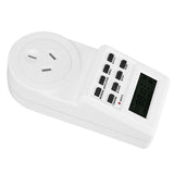 Timer Switch Plug Intelligent Programmable Outlet Timer Socket for Electrical Appliance(TST01AU Plug 240V)