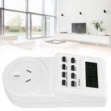Timer Switch Plug Intelligent Programmable Outlet Timer Socket for Electrical Appliance(TST01AU Plug 240V)