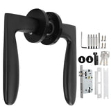Entry Door Handle Lock Locking Lever Handle Set Reversible for Right Left Sided DoorsH Style In Australia - Darrahopens