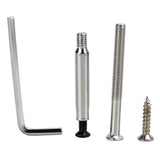 Entry Door Handle Lock Locking Lever Handle Set Reversible for Right Left Sided DoorsH Style