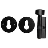 Entry Door Handle Lock Locking Lever Handle Set Reversible for Right Left Sided DoorsH Style