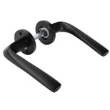 Entry Door Handle Lock Locking Lever Handle Set Reversible for Right Left Sided DoorsI Style