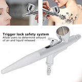 Airbrush Set Ceramic Art Tool DIY Spray Paint Model Inkjet Straight Single Action G-136Hole Diameter 0.2mm