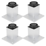 4Pcs Sofa Leg Aluminium Alloy Square Adjustable Cabinet Foot Furniture Hardware Fittings60mm In Australia - Darrahopens