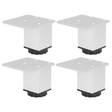 4Pcs Sofa Leg Aluminium Alloy Square Adjustable Cabinet Foot Furniture Hardware Fittings60mm