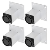 4Pcs Sofa Leg Aluminium Alloy Square Adjustable Cabinet Foot Furniture Hardware Fittings60mm In Australia - Darrahopens