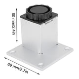 4Pcs Sofa Leg Aluminium Alloy Square Adjustable Cabinet Foot Furniture Hardware Fittings60mm