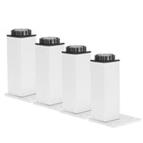 4Pcs Sofa Leg Aluminium Alloy Square Adjustable Cabinet Foot Furniture Hardware Fittings120mm