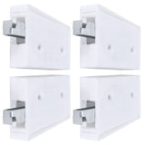 2Set Adjustable Cabinet Hanger with Mounting Plate Cupboard Furniture Hardware Parts