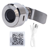Bluetooth Fingerprint APP Lock Set Zinc Alloy Furniture Drawer Lock for Home Office