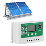 LCD Solar Charge Controller Adjustable 10A 12V 24V PWM Charging Regulator Accessory