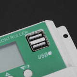 LCD Solar Charge Controller Adjustable 10A 12V 24V PWM Charging Regulator Accessory