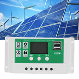 50A Solar Charge Controller LCD Display Adjustable 12V 24V Solar Panel Regulator