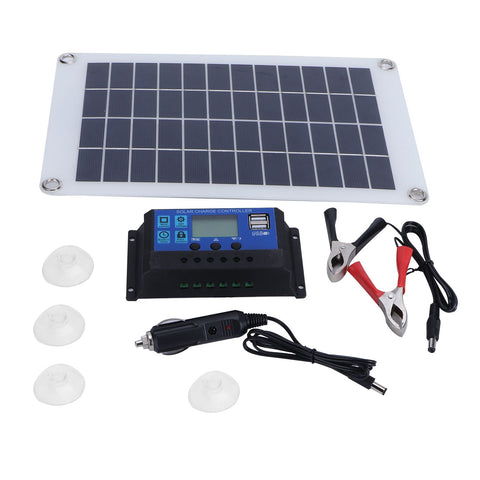 Solar Panel Kit 10W 18V Polysilicon Photovoltaic Module with Solar Charge Controller for RV In Australia - Darrahopens