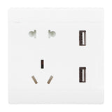 Multi-Functional Wall Power Outlet Socket with 2 USB Port 13A for Home Office AU Plug 110/220V