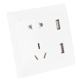 Multi-Functional Wall Power Outlet Socket with 2 USB Port 13A for Home Office AU Plug 110/220V
