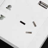 Multi-Functional Wall Power Outlet Socket with 2 USB Port 13A for Home Office AU Plug 110/220V