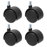4Pcs 2in Caster Waterproof 360 Degree Rotatable Universal Wheels for Cabinet Trolley