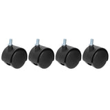 4Pcs 2in Caster Waterproof 360 Degree Rotatable Universal Wheels for Cabinet Trolley