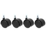 4Pcs 2in Caster Waterproof 360 Degree Rotatable Universal Wheels for Cabinet Trolley