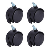 4Pcs 2in Universal Casters with Brake Mute 360 Degree Rotating Wheels Furniture Supply