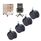 4Pcs 2in Universal Casters with Brake Mute 360 Degree Rotating Wheels Furniture Supply